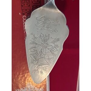 Christmas Collection Cake Server International Silver Company Bells Holly